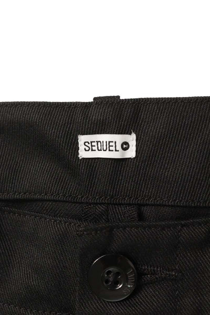 SEQUEL 21SS Sideline Poly-Cotton Chino Pants Black Size 34