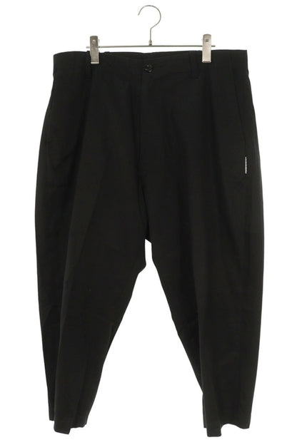 SEQUEL WEEKEND Logo Print Cotton Pants Black Size 34