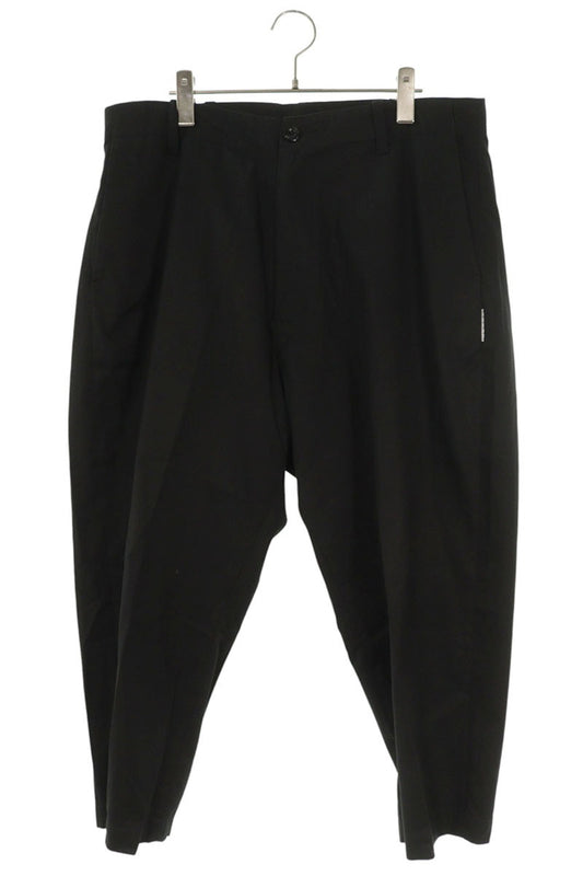 SEQUEL WEEKEND Logo Print Cotton Pants Black Size 34