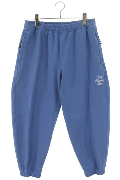 GOD SELECTION XXX Logo Embroidered Sweatpants Blue Size 36