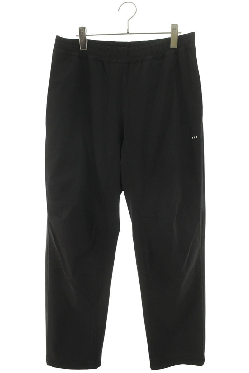 GOD SELECTION XXX Black Nylon Logo Track Pants Size 34