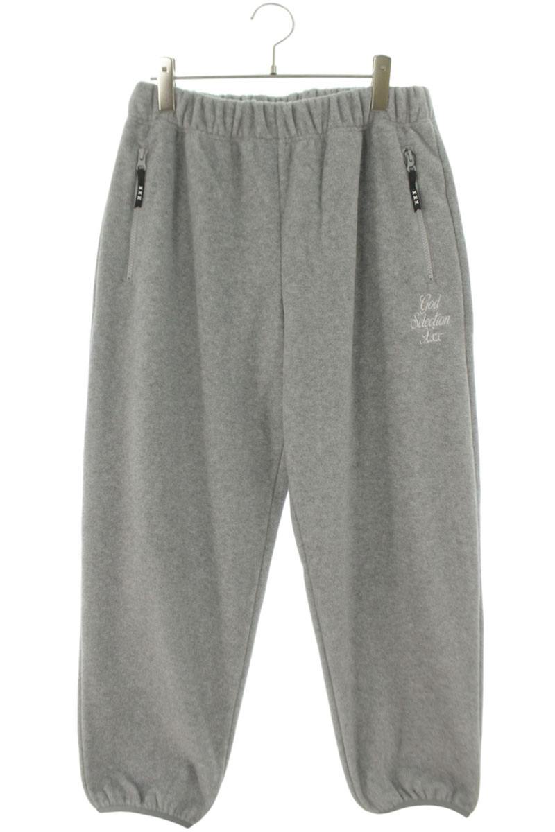 GOD SELECTION XXX Logo Fleece Lounge Pants Gray Size M