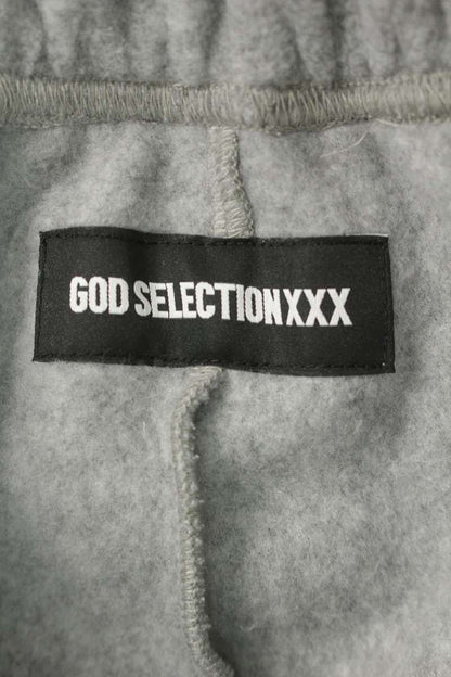 GOD SELECTION XXX Logo Fleece Lounge Pants Gray Size M