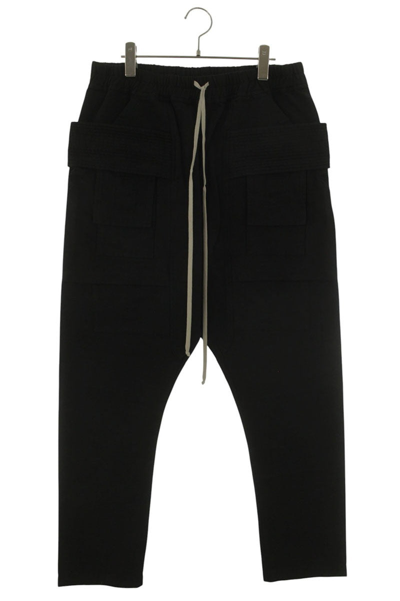 DRKSHDW Creach Cargo Drawstring Cotton Pants Black Size 34