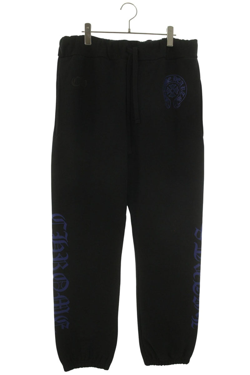 Chrome Hearts SWEAT PANTS Side Logo Print Cotton Size 34