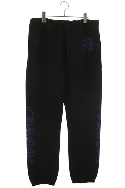 Chrome Hearts SWEAT PANTS Side Logo Print Cotton Size 34