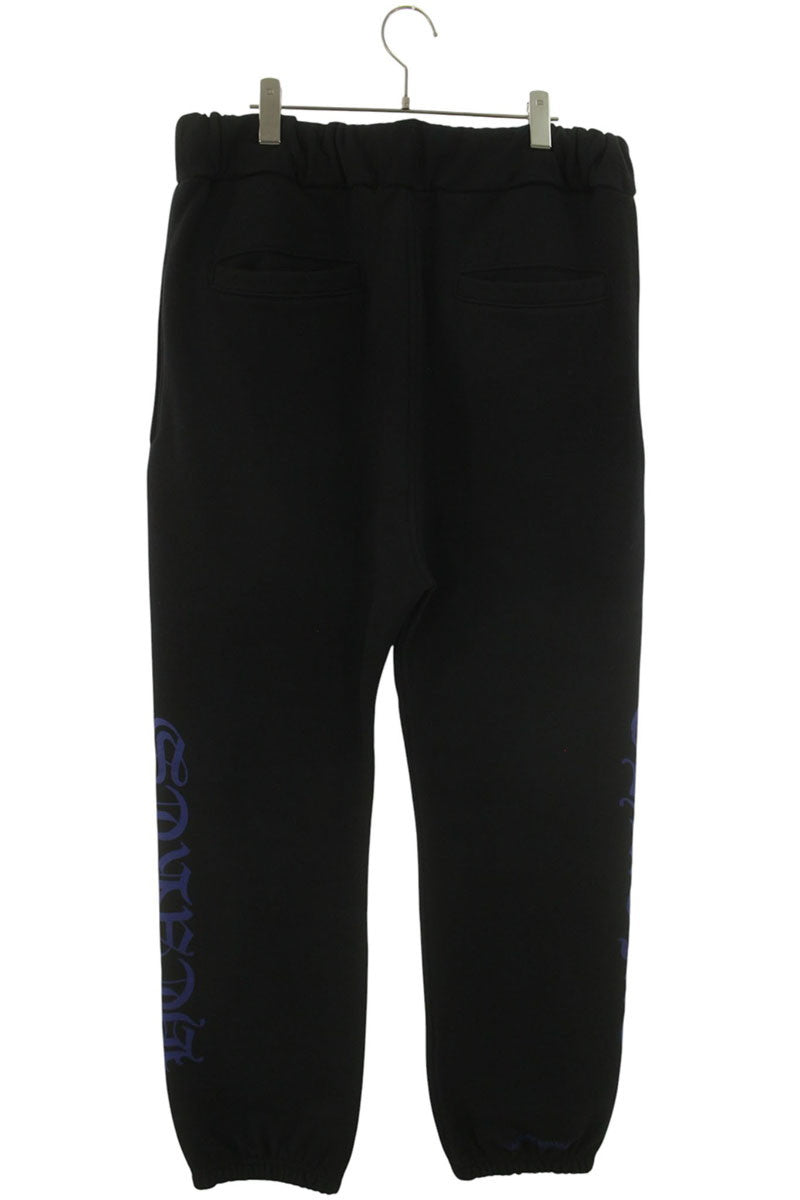 Chrome Hearts SWEAT PANTS Side Logo Print Cotton Size 34