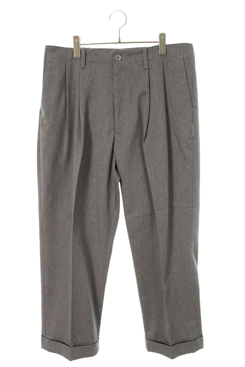 SEQUEL 26SS Logo Print Poly-Cotton Chino Pants Gray Size 34