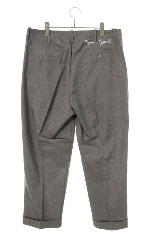 SEQUEL 26SS Logo Print Poly-Cotton Chino Pants Gray Size 34