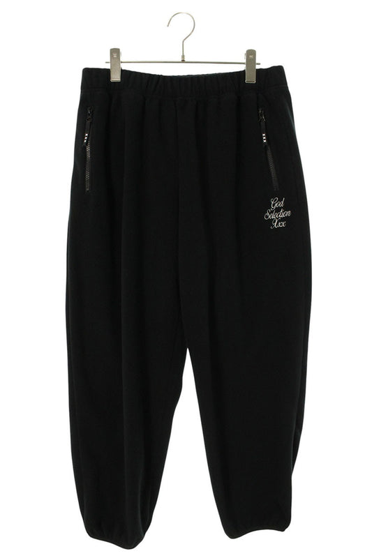 GOD SELECTION XXX Logo Embroidered Fleece Pants Size 34
