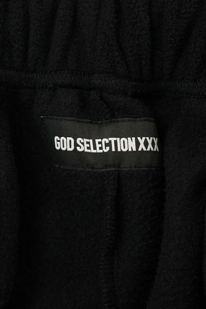 GOD SELECTION XXX Logo Embroidered Fleece Pants Size 34