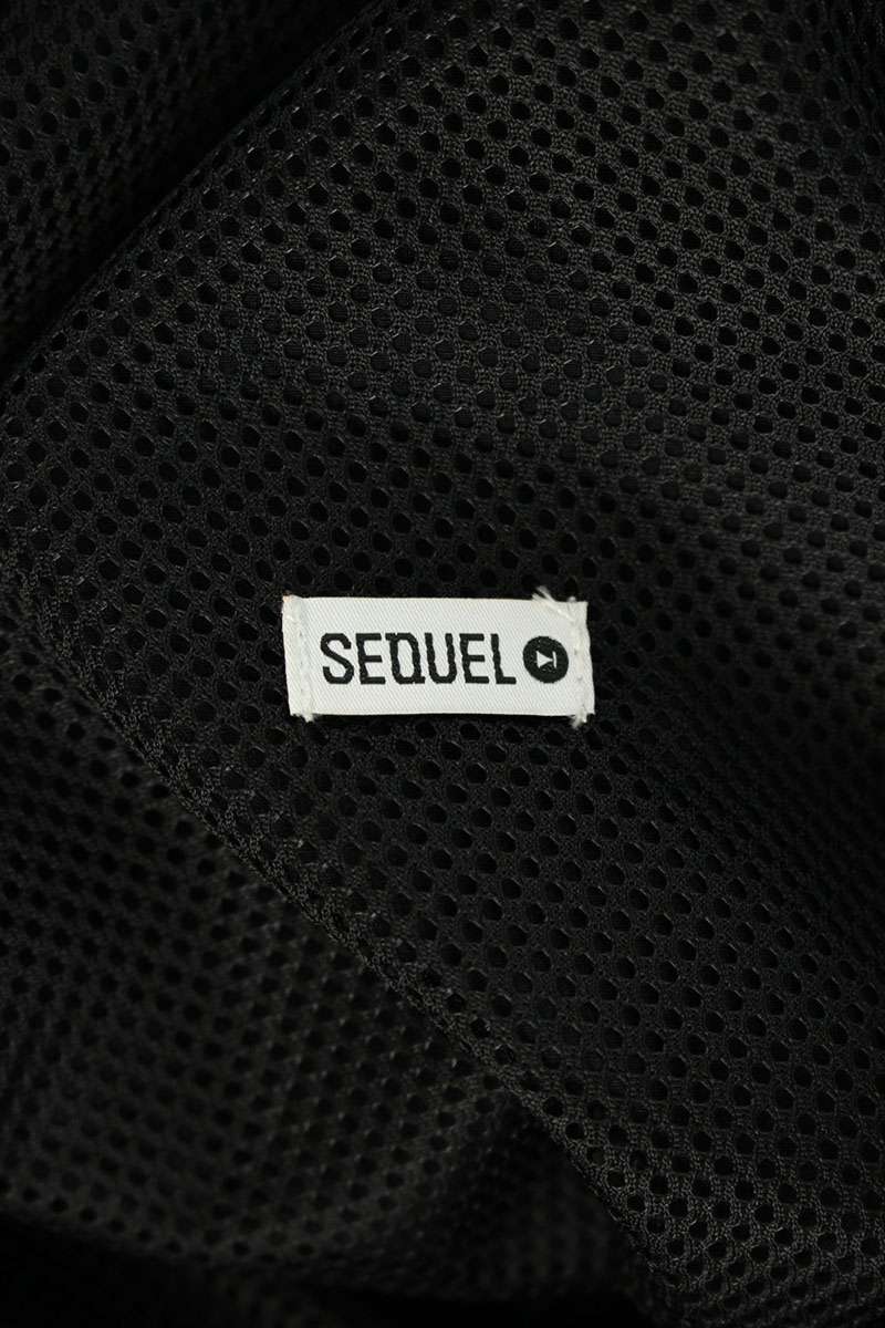 SEQUEL Logo Embroidered Stretch Nylon Pants Black Size 34