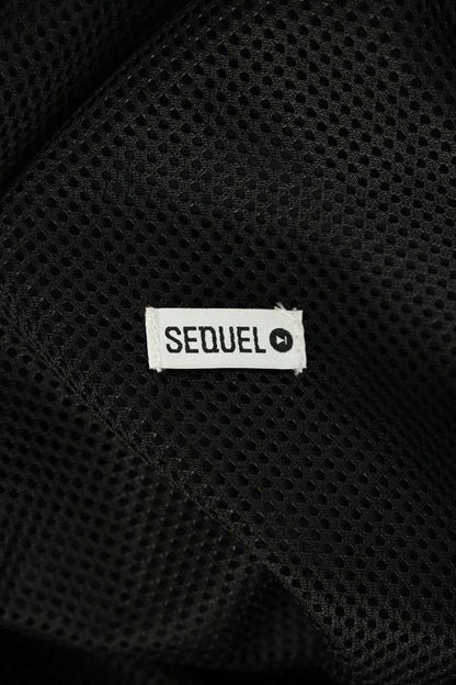 SEQUEL Logo Embroidered Stretch Nylon Pants Black Size 34