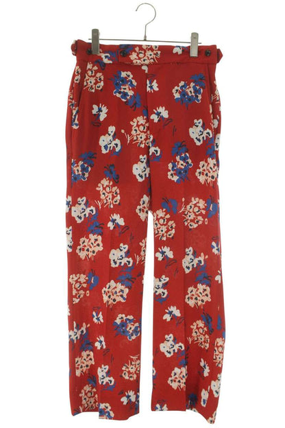 Needles 23SS Floral Print Slacks Red Poly Size 28