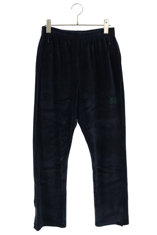 Needles Velour Track Pants Cotton Blend Navy Size 28