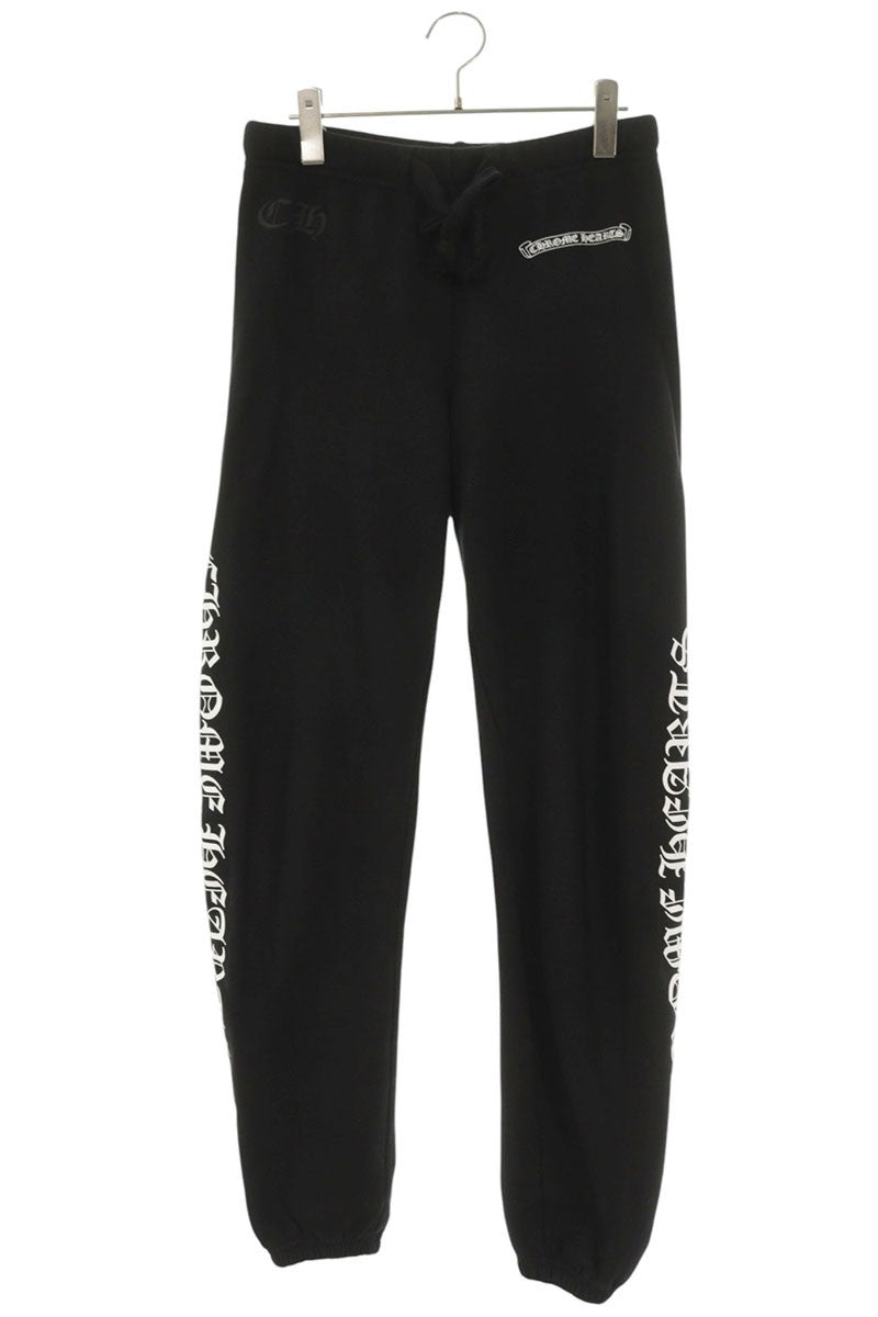 Chrome Hearts SWEAT PANTS Logo Print Black Size 30