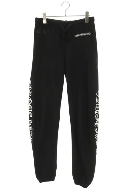 Chrome Hearts SWEAT PANTS Logo Print Black Size 30