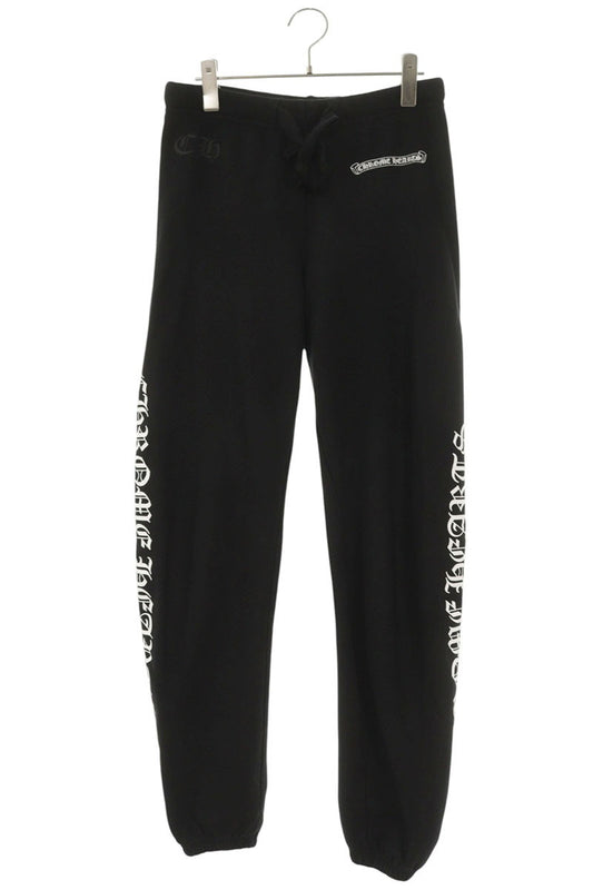 Chrome Hearts SWEAT PANTS Logo Print Black Size 30