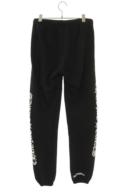 Chrome Hearts SWEAT PANTS Logo Print Black Size 30