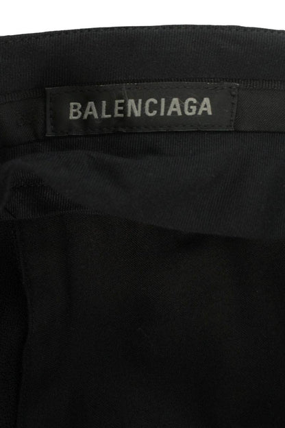 BALENCIAGA Viscose Flare Long Pants Black Size 34