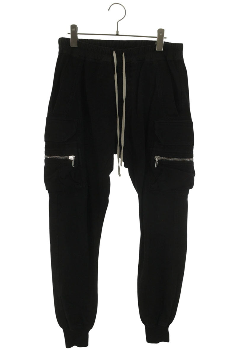 Rick Owens 25SS Mastodon Cargo Jogger Cotton Black Size 36