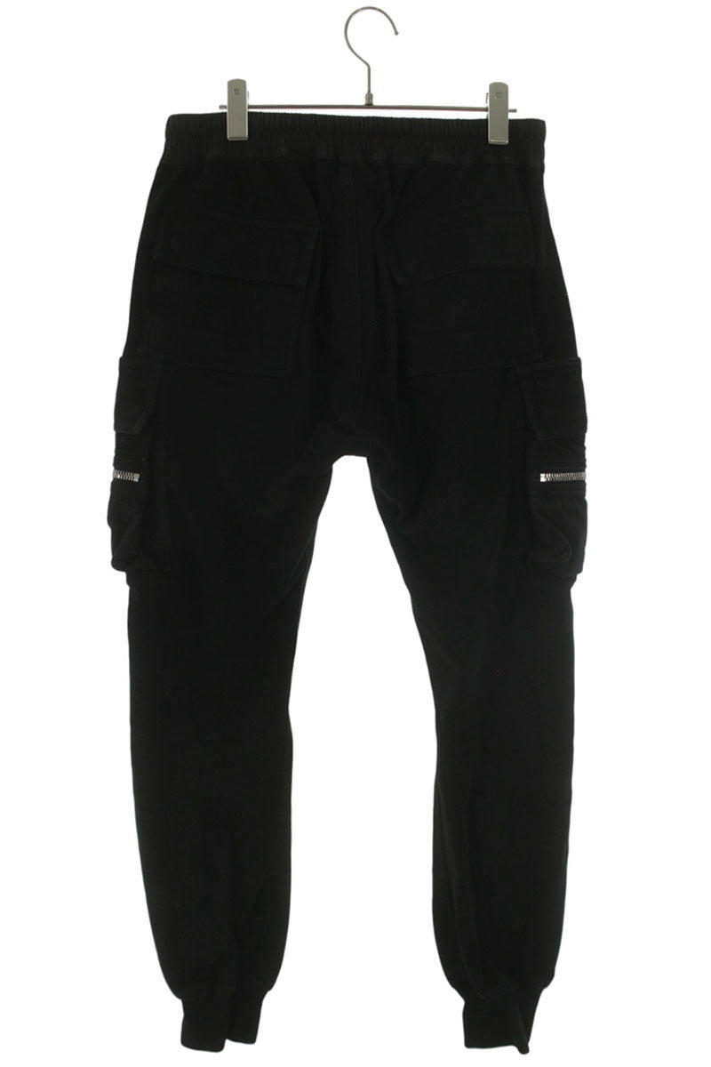 Rick Owens 25SS Mastodon Cargo Jogger Cotton Black Size 36