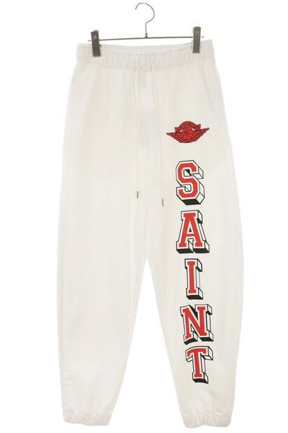 SAINT MICHAEL Jordan 26SS MLSMFLC Sweatpants Wht/Red Size 30