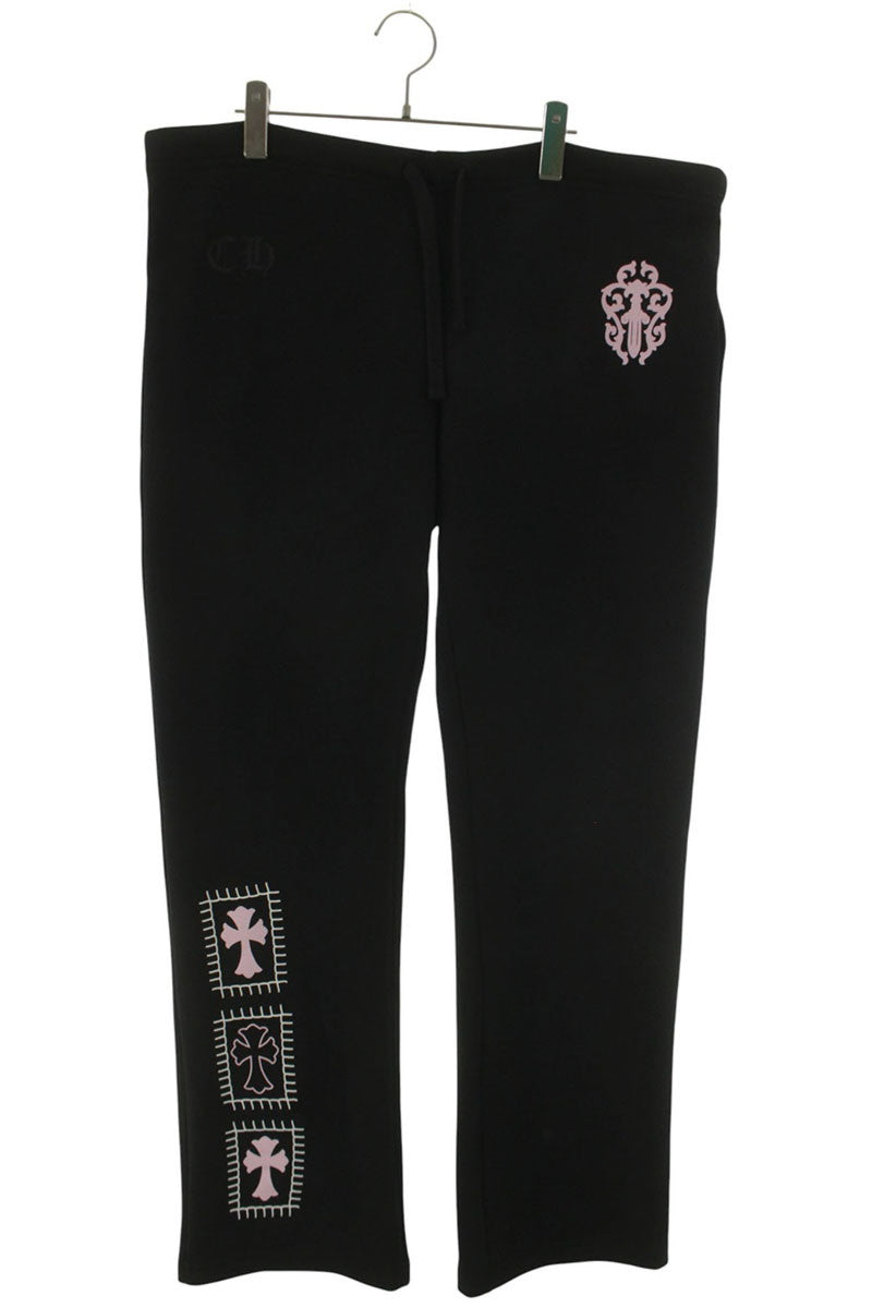 Chrome Hearts SWEAT PANTS DEADLY DOLL Black Pink Size 32