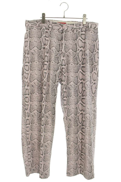 SUPREME 24SS Snake Print Chino Pants Pink Size 34