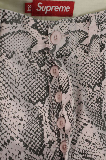 SUPREME 24SS Snake Print Chino Pants Pink Size 34