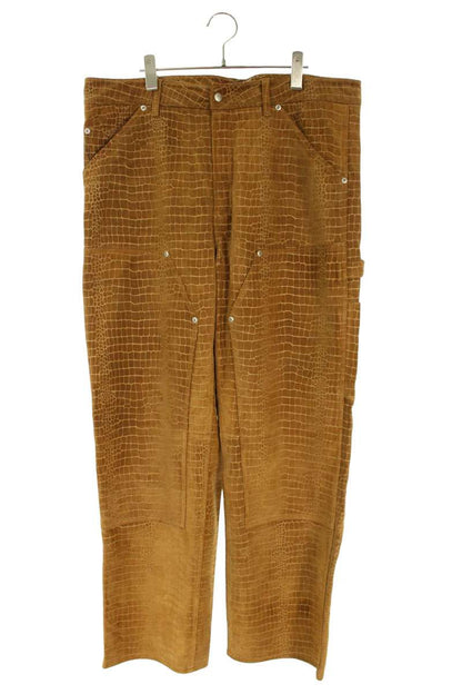 SUPREME 24AW Suede Double Knee Painter Pant Brown Size 36
