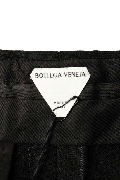 BOTTEGA VENETA Black Cotton Blend Pants Size 34