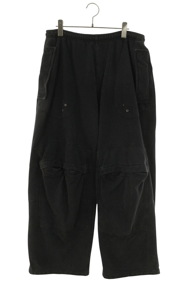 ALEXANDER WANG Black Cotton Cargo Sweatpants Size 30