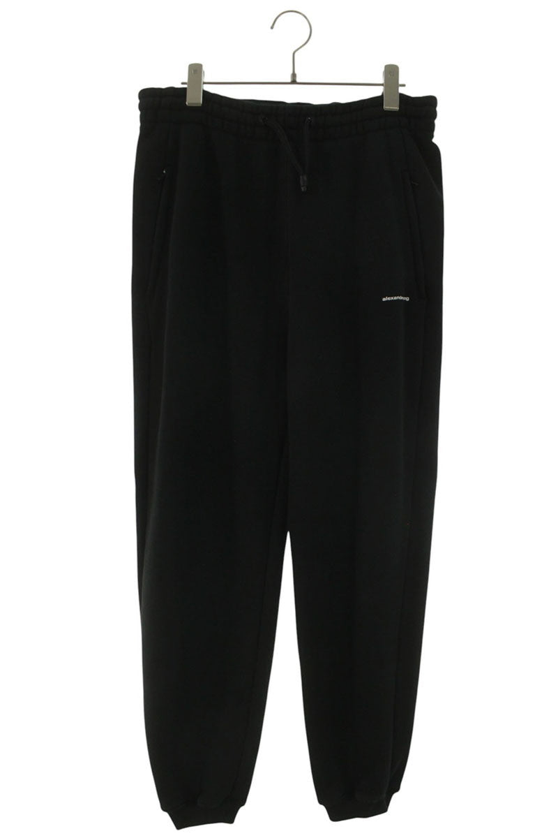 ALEXANDER WANG Black Logo Embroidered Sweatpants Size 30