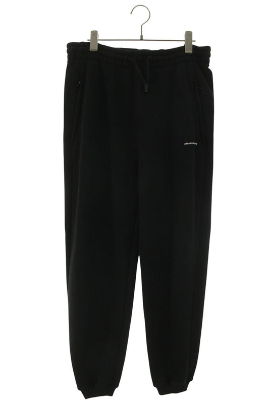 ALEXANDER WANG Black Logo Embroidered Sweatpants Size 30