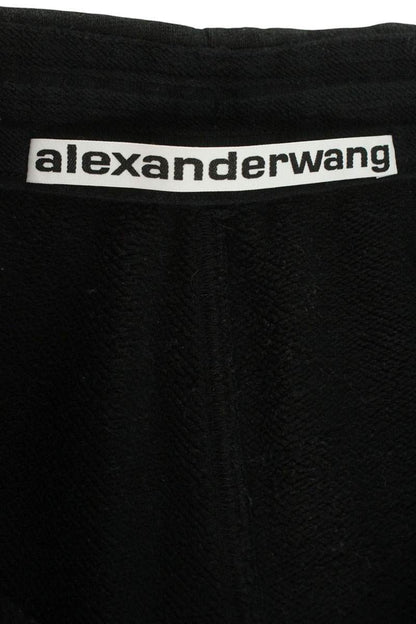 ALEXANDER WANG Black Logo Embroidered Sweatpants Size 30