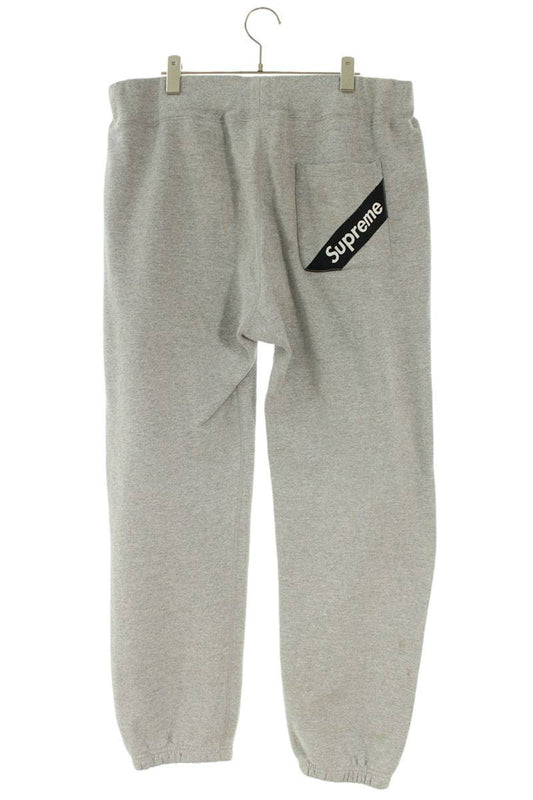 SUPREME Corner Label Sweatpant Gray Cotton Size 34