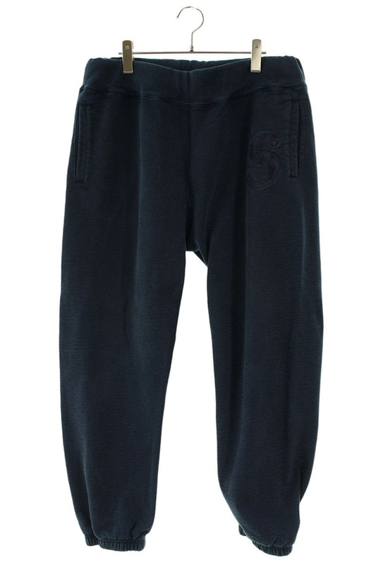 SUPREME 17AW Tonal S Logo Sweatpant Navy Cotton Size 34