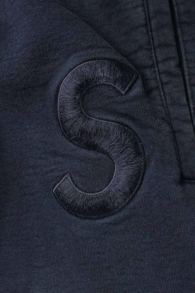 SUPREME 17AW Tonal S Logo Sweatpant Navy Cotton Size 34