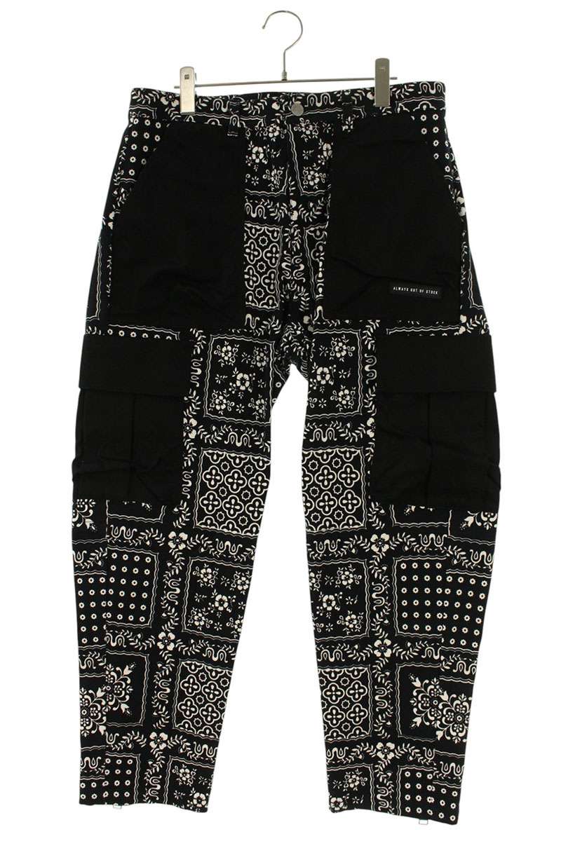 ALWAYS OUT OF STOCK Black Cotton Paisley Pattern Size 34