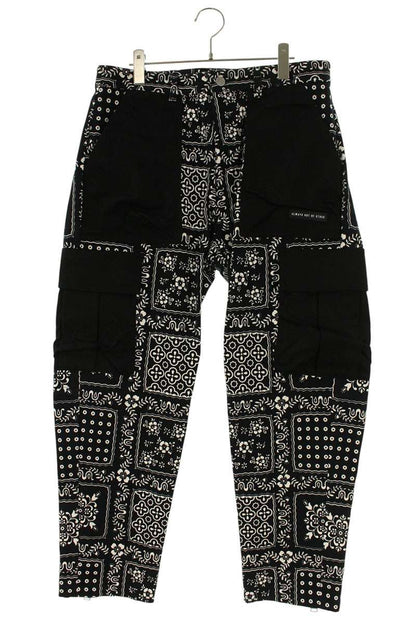 ALWAYS OUT OF STOCK Black Cotton Paisley Pattern Size 34