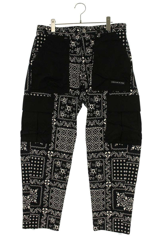 ALWAYS OUT OF STOCK Black Cotton Paisley Pattern Size 34