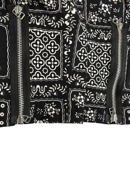 ALWAYS OUT OF STOCK Black Cotton Paisley Pattern Size 34