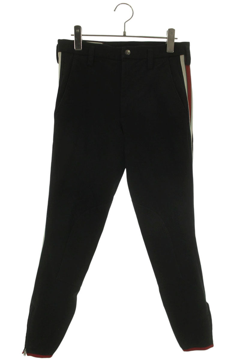 GUCCI 18SS Black Cotton Blend Sideline Stretch Pants Size 32