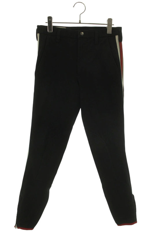 GUCCI 18SS Black Cotton Blend Sideline Stretch Pants Size 32