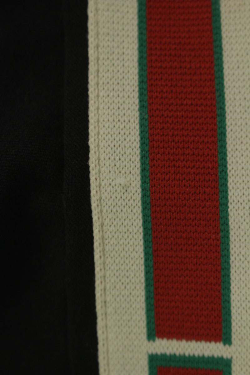 GUCCI 18SS Black Cotton Blend Sideline Stretch Pants Size 32