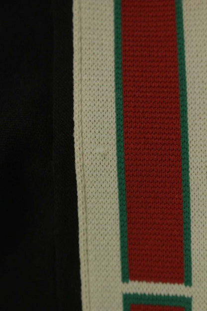 GUCCI 18SS Black Cotton Blend Sideline Stretch Pants Size 32