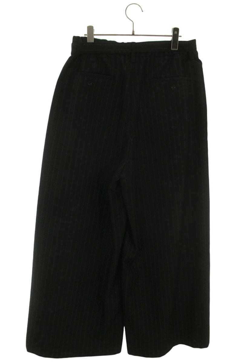 Sacai 24AW Belted Chalk Stripe Wide Leg Trousers Size 32