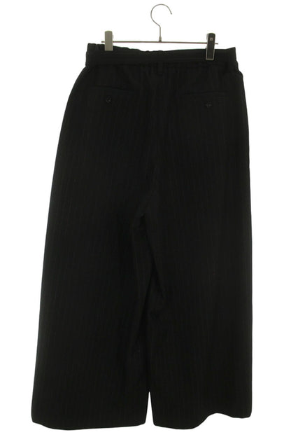 Sacai 24AW Belted Chalk Stripe Wide Leg Trousers Size 32