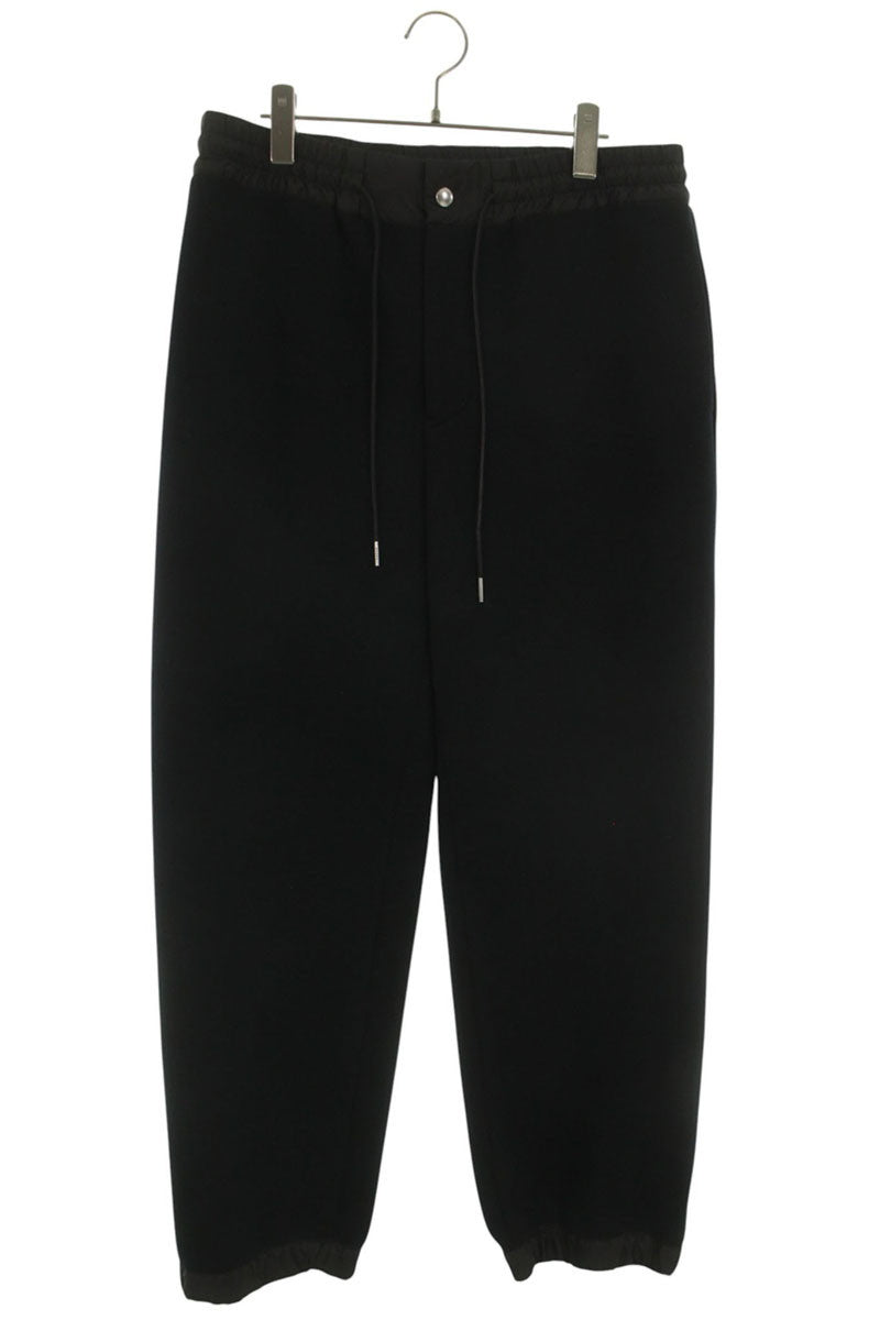 Sacai 26SS Nylon Panel Sponge Sweatpants Black Size 34